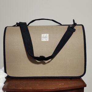 Stylish Tan and Black Small Pet Carrier New Without Tags